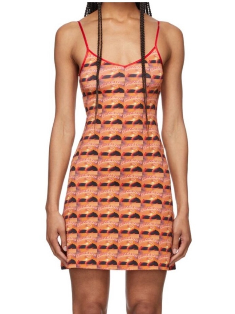 PRISCAVera Mulicolor V-Neck Cami Dress